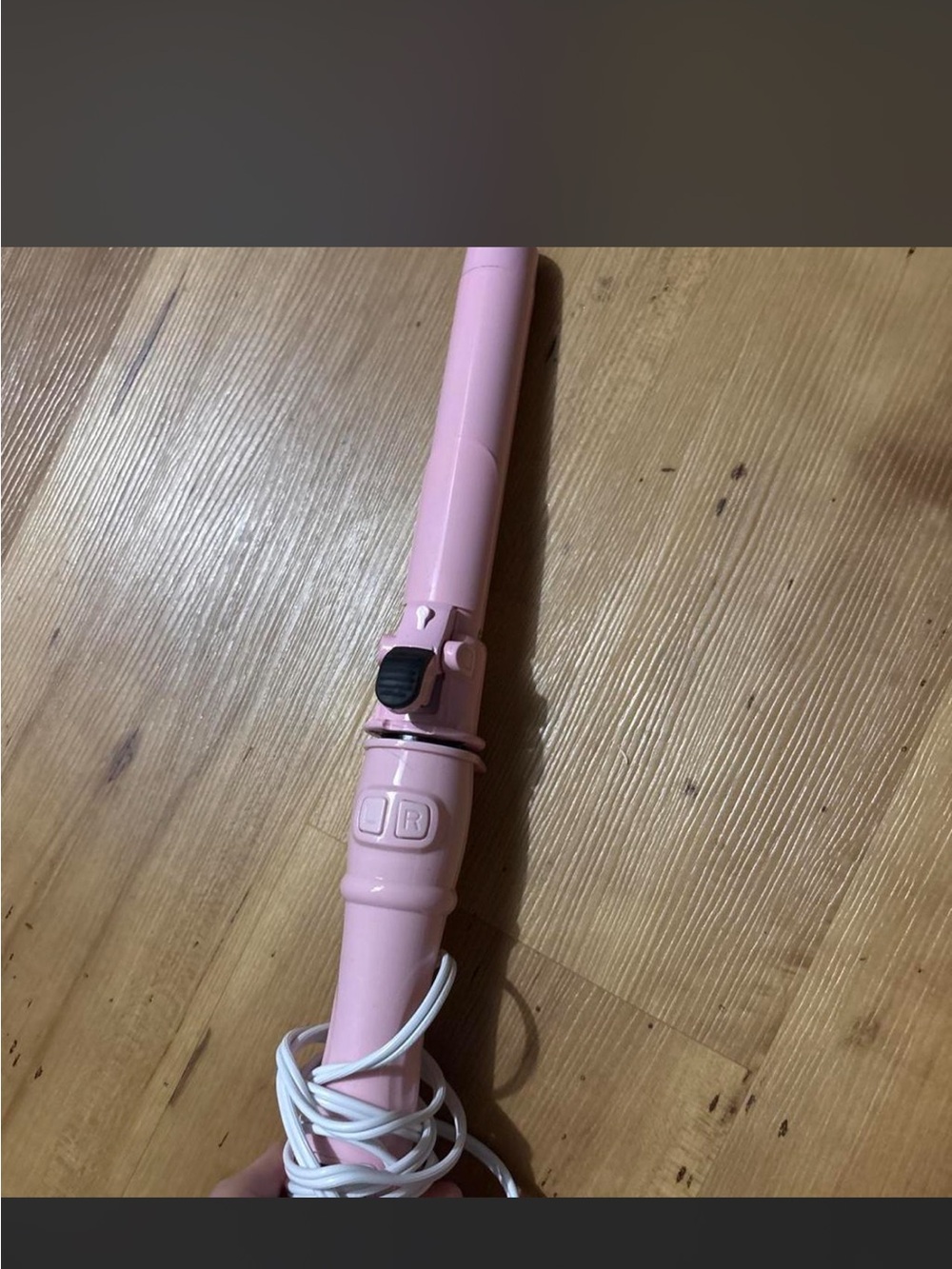 Pink Curling Wand for Women - Lightweight Styling Tool